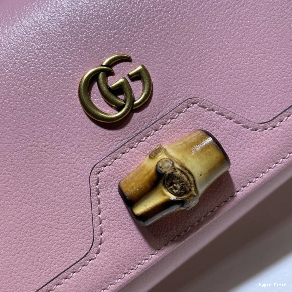 Hyper Peter chain wallet with Gucci Diana bamboo 0709
